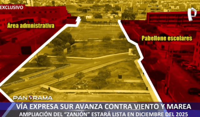 Colegios de la zona expresaron su inquietud debido a las próximas obras de la Vía Expresa Sur. Foto: Panorama   