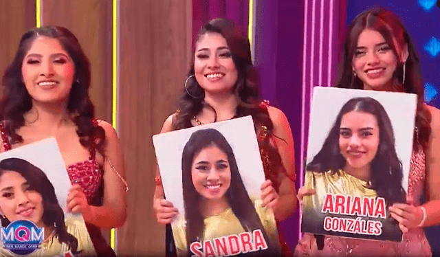 Sandra Saldaña, Ariana Gonzales y Leyda Rosario fueron elegidas por el jurado de 'MQM'. Foto: captura/América TV   