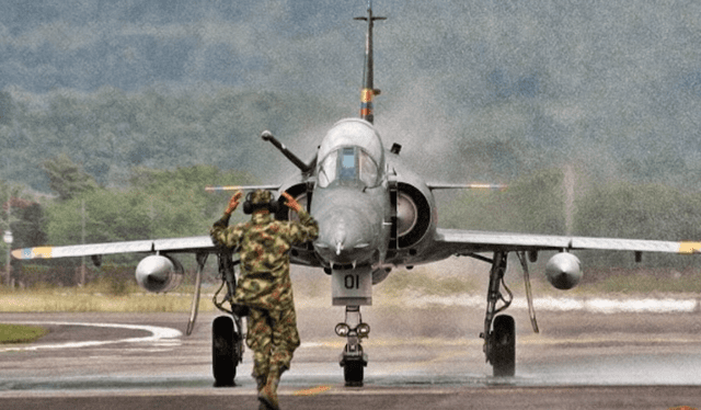  Mirage-5 de la Fuerza Aérea Colombiana    