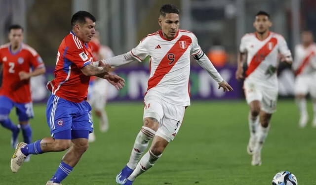  En su anterior partido por Eliminatorias 2026, Chile ganó como local 2 a 0 contra Perú. Foto: AFP    