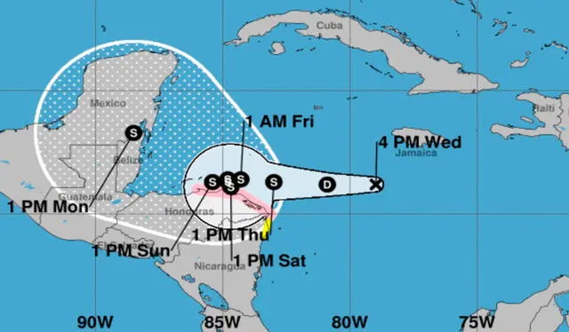  El fenómeno tiene un 90 por ciento de probabilidad de desarrollarse en las próximas 48 horas para convertirse en una tormenta tropical. Foto: composición LR/ X /@_iclima   