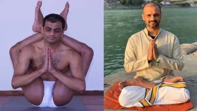 Jois aprendió el Ashtanga yoga durante 7 años con su maestro Rama Mohan Brahmachari, en el Himalaya. Fuente: Daijiworld Media Network.   