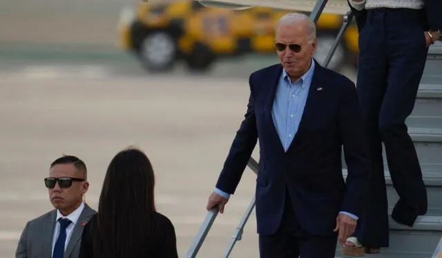  Joe Biden llega al Perú para participar del APEC 2024. Foto: John Reyes/ La República.   