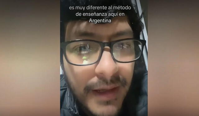 Peruano explicó sobre la enseñanza en la UBA. Foto: TikTok    