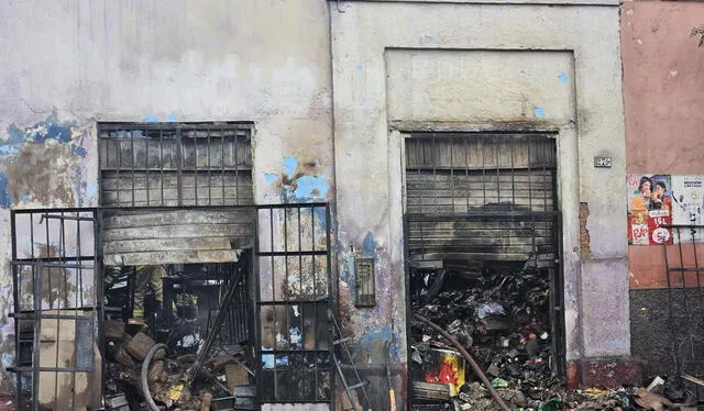 Vivienda afectada tras el incendio ocurrido en horas de la madrugada. Foto: Dayana Huerta   