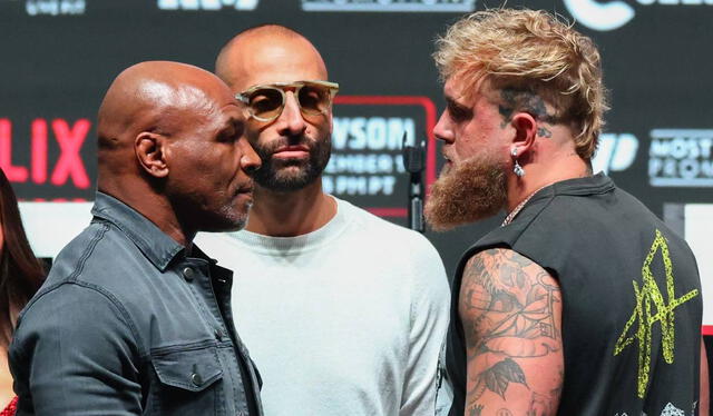  La pelea entre Jake Paul y Mike Tyson se pactó el 7 de marzo de 2024. Foto: AFP    