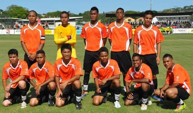 Selección de fútbol de Micronesia. Foto: Billiken.   