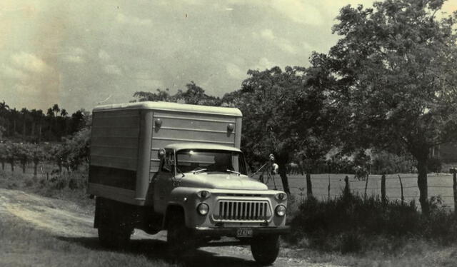  Camión que conducía Alberto Cedeño.    