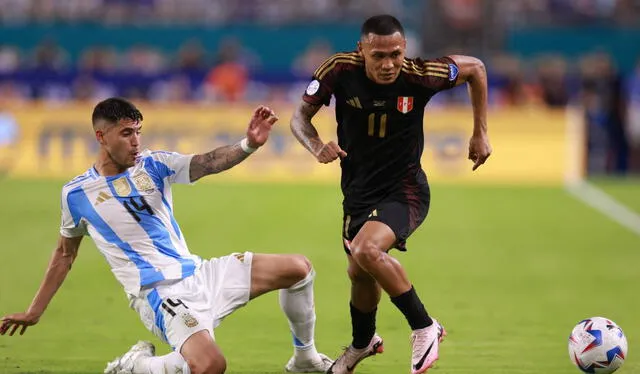  El último enfrentamiento entre Perú y Argentina fue en la Copa América 2024, donde la Albiceleste ganó 2 a 0. Foto: AFP    