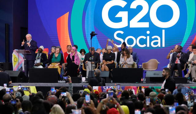 Lula da Silva, mandatario brasileño, aperturará la cumbre del G20 este 18 de noviembre. Foto: EFE.   