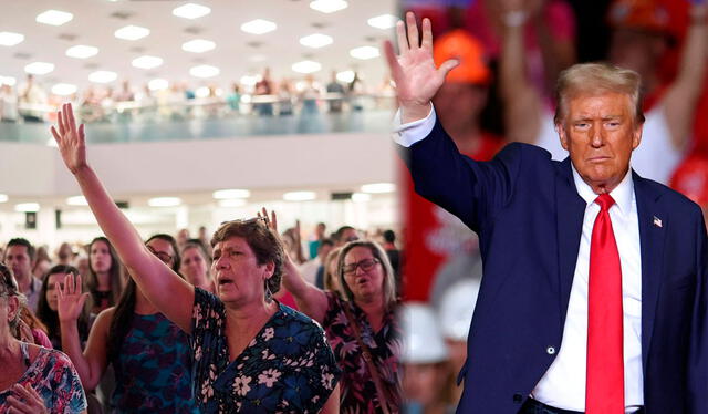  Este movimiento continúa creciendo, y ha marcado su lugar como una fuerza espiritual y política que busca redefinir el rumbo de Estados Unidos. Foto: Foto: composición LR/AFP   