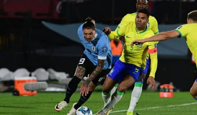  Por Eliminatorias, el último partido entre ambos concluyó con victoria de Uruguay por 2 a 0 sobre Brasil. Foto: Darwin Borrelli    