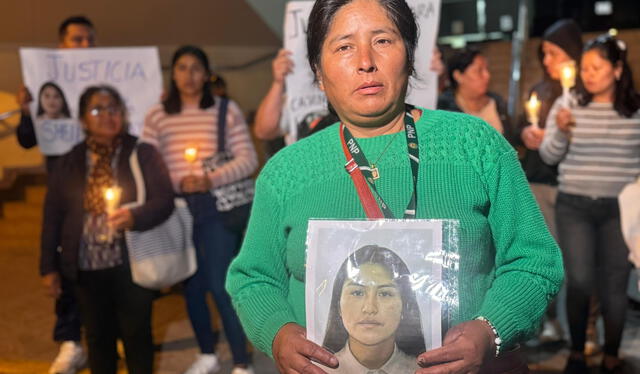  La madre de Sheyla Condór exige justicia por el feminicidio que sufrió su hija. Foto: Dayana Huerta LR   