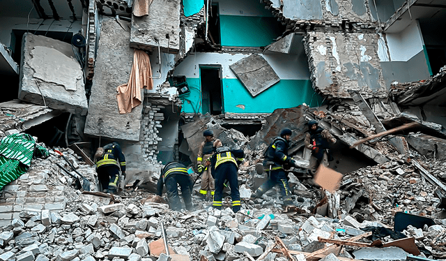  El ataque provocó daños a un almacén ruso. Foto: AFP   