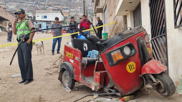 Los pasajeros y el conductor de la mototaxi se lanzaron previo al impacto, pero la víctima no corrió con la misma suerte. Foto: Rosa Quincho   