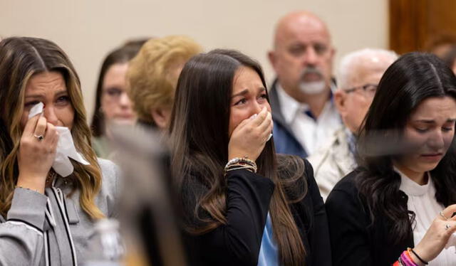 Madre y hermana de Laken Riley. Foto: The Atlanta Journal- Constitution 