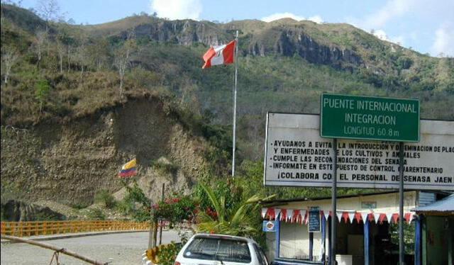  El Puente Internacional de Integración conecta a los dos países y en medio se encuentra el río Marañón. Foto: Facebook   