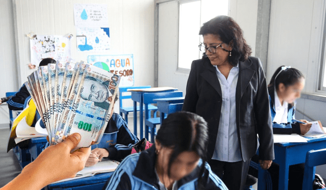 Conoce más del nuevo financiamiento del bono docente en esta nota. Foto: composición LR/Andina   