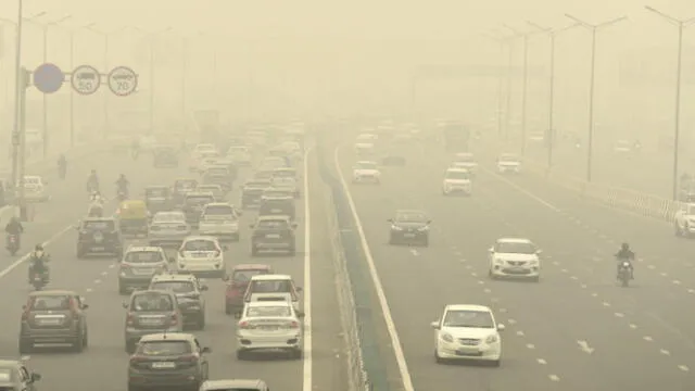  Una neblina tóxica asfixia Nueva Delhi. Foto: France 24.    