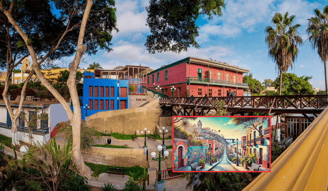  Según la IA, Barranco es considerado como el distrito más 'cool' de Lima Metropolitana. Foto: composición LR/ National Geographic/chatgpt   