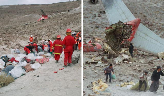  El vuelo 251 de la aerolínea Faucett Perú impactó contra una montaña en la ciudad de Arequipa   