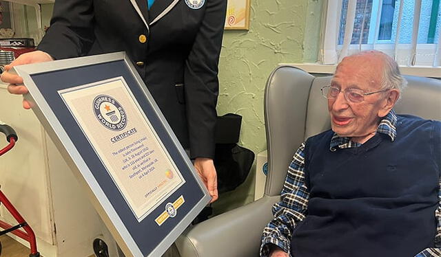  Tinniswood obtuvo el Guinness World Records reemplazando al venezolano Juan Vicente Pérez Mora. Foto: El Universo   