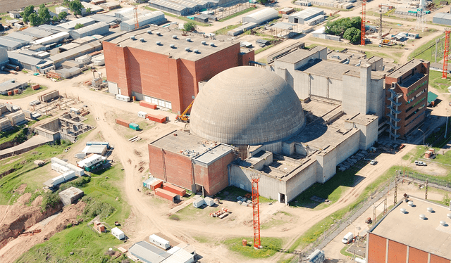  La construcción de la Central Nuclear Atucha II comenzó en 1982, y tras su paralización el proyecto fue relanzado en el 2006. Foto: Capital 24.    