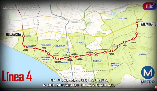  la Línea 4 del Metro de Lima ofrecerá una capacidad para realizar hasta 500,000 viajes diarios: Foto: LR   