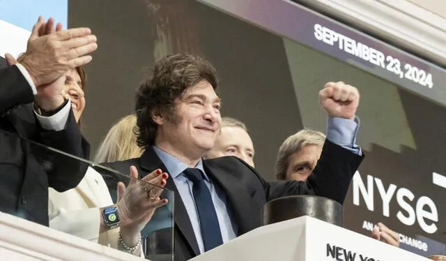  Javier Milei, presidente argentino, celebró que el peso fue la moneda más apreciada del mundo en 2024. Foto: Ansa Latina   