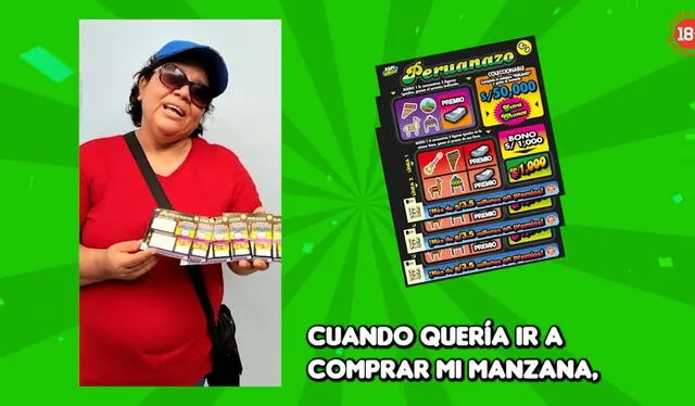  La peruana reveló que no planeaba comprar La Tinka. Foto: Captura Youtube La Tinka.   