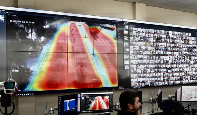  Estas cámaras analizarán el tránsito vehicular mediante mapas de calor. Foto: Gobierno.   