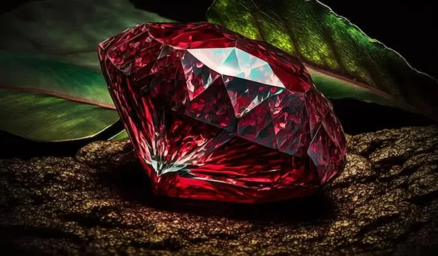  El proceso de formación de un diamante rojo se produce entre 120 y 200 km de profundidad. Foto: Freepik.    