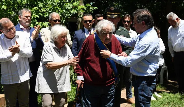  Petro ha manifestado en varias ocasiones su admiración por el expresidente uruguayo. Foto: AFP   