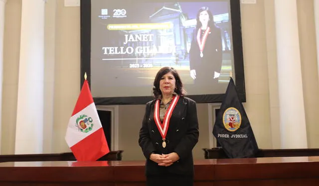 Janet Tello Gilardi, electa presidenta del PJ para el periodo 2025-2026. Foto: Poder Judicial   