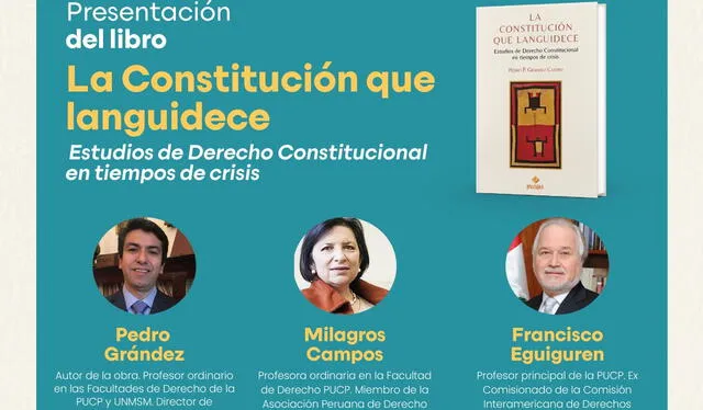 Presentación del libro 'La Constitución languidece" en la feria del libro Ricardo Palma   