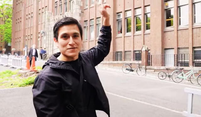  Julian Palacios, ingeniero de la UNI ganó una beca para estudiar en Japón. Foto: Captura Youtube.   