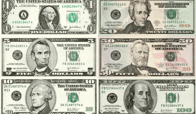 Junto con el billete de USD 2, estas son algunas de las denominaciones del dólar más conocidas. Foto: Shutterstock. Junto con el billete de USD 2, estas son algunas de las denominaciones del dólar más conocidas. Foto: Shutterstock.
