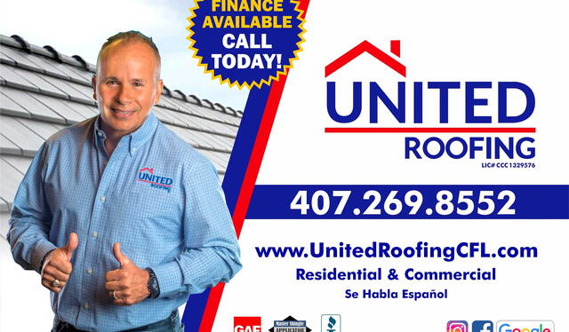  "No solo construimos techos, también generamos confianza", aseguran desde United Roofing. Foto: United Roofing Facebook page.    