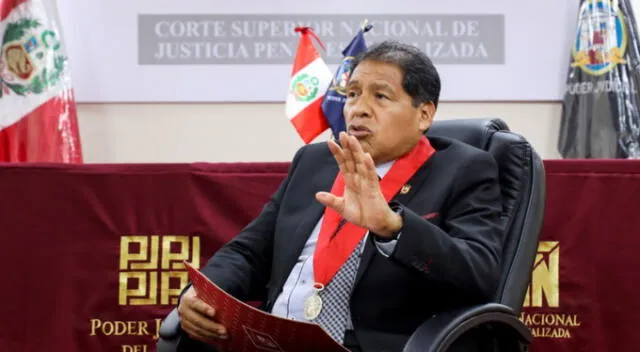 Presidente de la Corte Superior Nacional Penal, Octavio César Sahuanay Calsin   