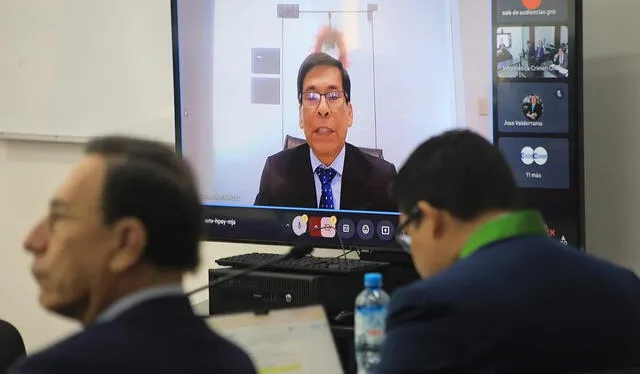 Martín Vizcarra en la audiencia del juicio en su contra. 