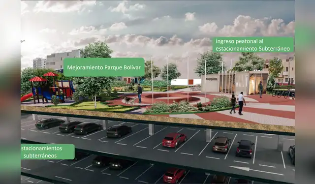  Estacionamiento subterráneo. Foto: Municipalidad de Surquillo   