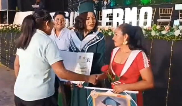 Graduada se mostró muy molesta. Foto: TikTok    