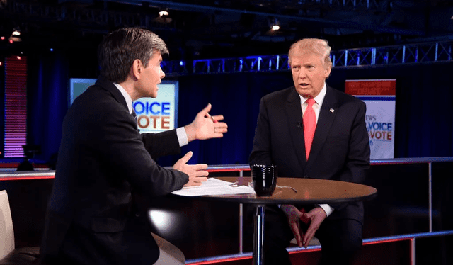  Donald Trump acusó a George Stephanopoulos por haberlo difamado por el caso de E. Jean Carroll. Foto: Greek Reporter   