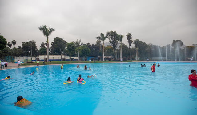 Niños nadando en la piscina. Foto: Municipalidad de Lima   