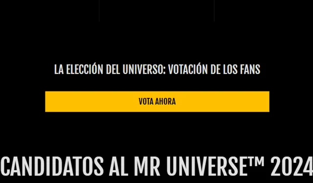 Apoya a tu candidato favorito. Foto: missuniverse    