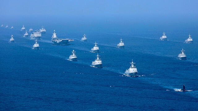  Durante la semana pasada, China simuló un bloqueo de puertos y áreas clave de Taiwán. Foto: Emol.    