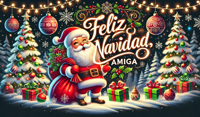  Celebra la llegada de la Navidad enviando hermosas postales. Foto: IA     