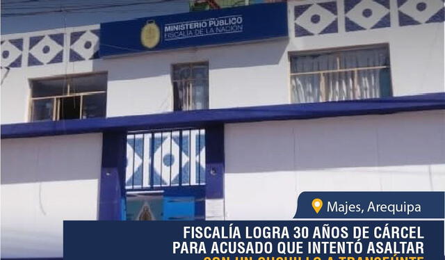 Anuncio de sentencia del distrito fiscal de Arequipa del Ministerio Público. Foto: Distrito Fiscal Arequipa Ministerio Público - FB oficial   