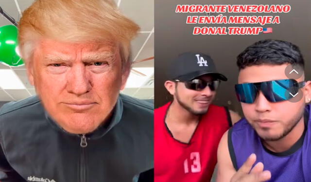  Los inmigrantes venezolanos también dedicaron parte de su rima a sus compatriotas en Estados Unidos. Foto: TikTok /@LuxorMaster   