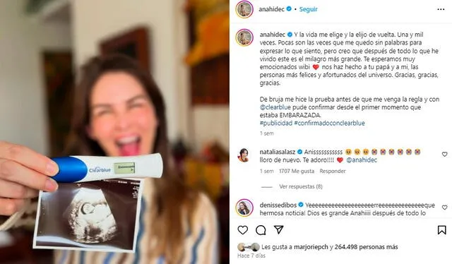  Anahí de Cárdeas anuncia que está embaraza. Foto: Instagram   